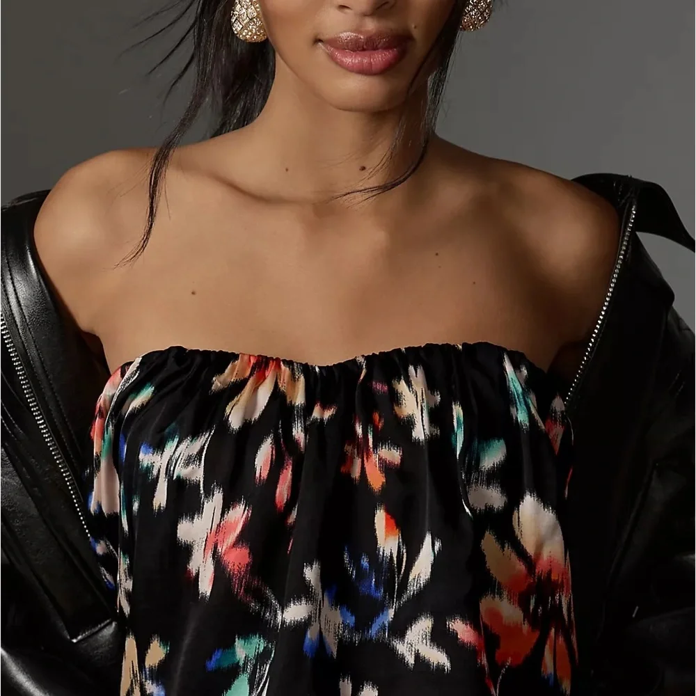 Anthropologie Corey Lynn Calter Strapless Printed Jumpsuit_9